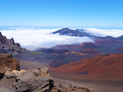 View from Haleakala Volcano