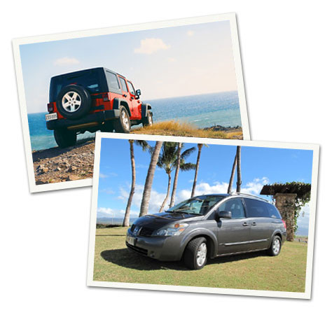 Snapshots of Jeep and Minivan