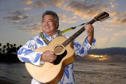 Maui musician playing guitar